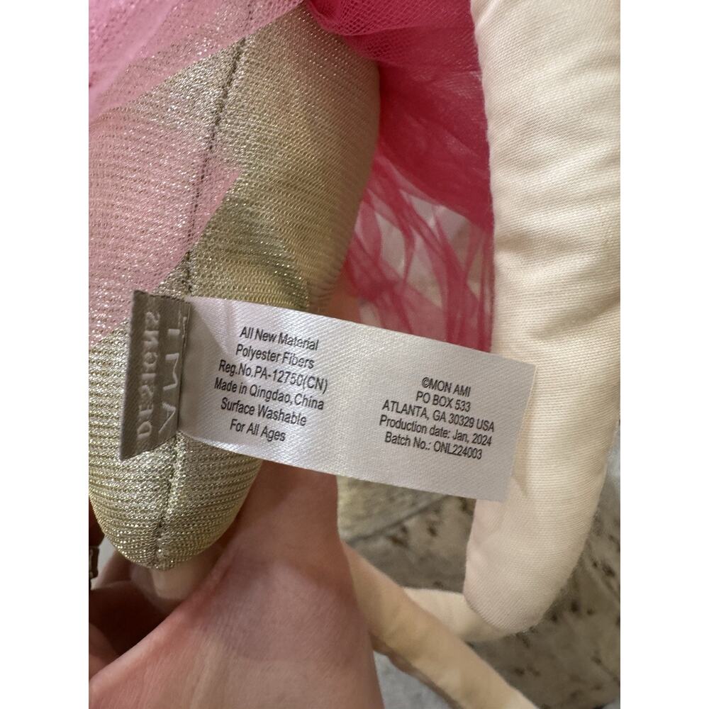 Mon Ami Princess Sophia Soft Doll Plush Ballerina Pink 22” Tulle Tutu - Picture 9 of 10